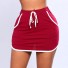 Damen-Jogginghose-Minirock rot