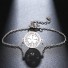 Damen-Kettenarmband mit vierblättrigem Kleeblatt H554 silbern