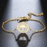 Damen-Kettenarmband-Regenschirm golden