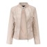 Damen-Kunstlederjacke P1393 beige