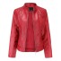 Damen-Kunstlederjacke P1393 rot