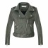 Damen-Kunstlederjacke P1784 grau