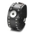 Damen-Lederarmband H673 schwarz