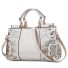 Damen-Lederhandtasche M1089 creme