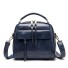 Damen-Lederhandtasche M1097 dunkelblau