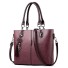 Damen-Lederhandtasche M1103 dunkelviolett