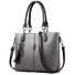 Damen-Lederhandtasche M1103 grau