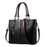 Damen-Lederhandtasche M1103 schwarz