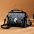 Damen-Lederhandtasche M1113 schwarz