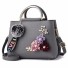 Damen-Lederhandtasche M1125 grau