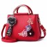 Damen-Lederhandtasche M1125 rot