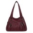 Damen-Lederhandtasche M1127 weinrot