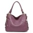 Damen-Lederhandtasche M1158 hellviolett