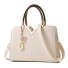 Damen-Lederhandtasche M1191 creme