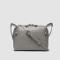 Damen-Lederhandtasche M1218 grau