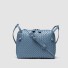 Damen-Lederhandtasche M1218 hellblau