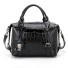 Damen-Lederhandtasche M1236 schwarz