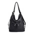 Damen-Lederhandtasche M1242 schwarz