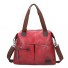 Damen-Lederhandtasche M1254 weinrot