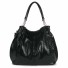 Damen-Lederhandtasche M1265 schwarz