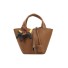 Damen-Lederhandtasche M1294 braun