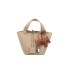 Damen-Lederhandtasche M1294 khaki