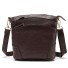 Damen-Lederhandtasche M1307 dunkelbraun