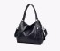 Damen-Lederhandtasche M1320 schwarz