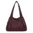 Damen-Lederhandtasche M1327 weinrot