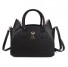 Damen-Lederhandtasche M1346 schwarz