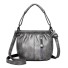 Damen-Lederhandtasche M1360 grau