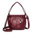 Damen-Lederhandtasche M1360 weinrot