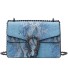 Damen-Lederhandtasche M1361 blau