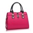 Damen-Lederhandtasche M1463 dunkelrosa