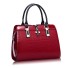 Damen-Lederhandtasche M1463 weinrot