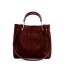 Damen-Lederhandtasche M1504 weinrot