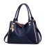 Damen-Lederhandtasche M1518 dunkelblau