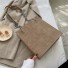 Damen-Lederhandtasche M1540 khaki