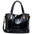 Damen-Lederhandtasche M1585 schwarz