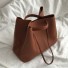 Damen-Lederhandtasche M1593 braun