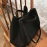 Damen-Lederhandtasche M1593 schwarz