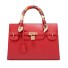 Damen-Lederhandtasche M1603 rot