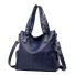 Damen-Lederhandtasche M1605 dunkelblau