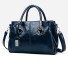 Damen-Lederhandtasche M1645 dunkelblau