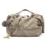 Damen-Lederhandtasche M1653 grau