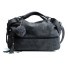 Damen-Lederhandtasche M1653 schwarz