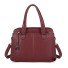 Damen-Lederhandtasche M1670 weinrot