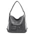 Damen-Lederhandtasche M743 grau