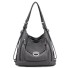 Damen-Lederhandtasche M784 grau