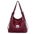 Damen-Lederhandtasche M784 weinrot